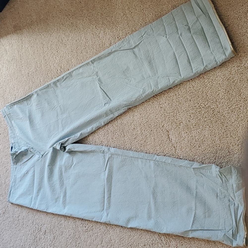 José Lévy Seersucker trousers size large with drawstring
